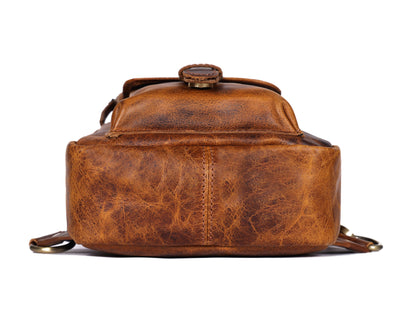 Brown Small Crossbody Leather Bag" Art: BG-1617