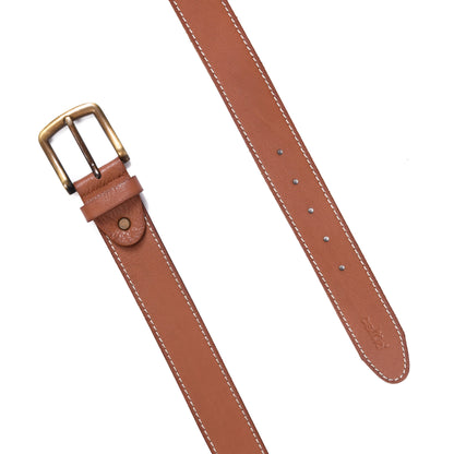 Stylish Girls' Leather Belt with Stitching – Trendy Kids' Accessory, ART:-LB-830