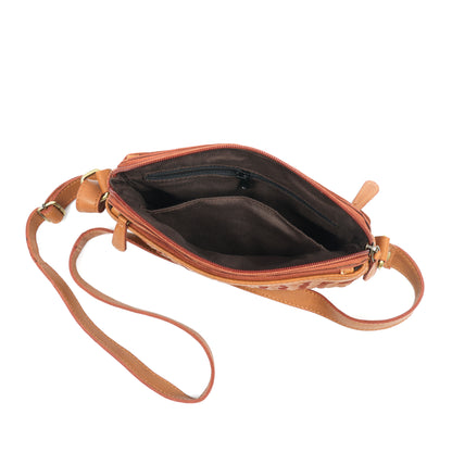 Elevate Your Style with our Brown Leather Sling Bag The Perfect Fashion Accessory. Art: BG-1640 - Default Title