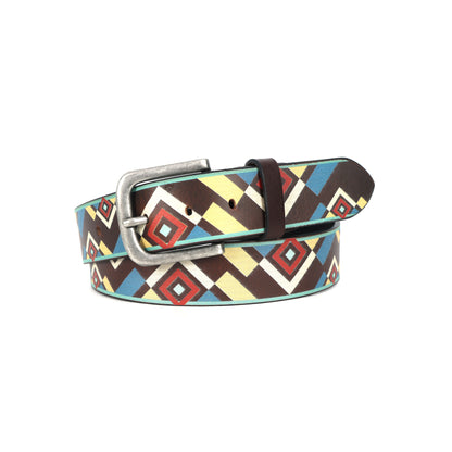 Multicolor Digital Print Belt – Stylish & Adjustable Fashion Accessory for Men & Women.LB-885
