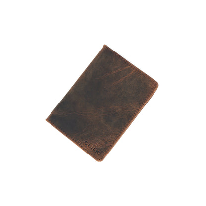 Premium Brown Leather Passport Case – Stylish & Durable Travel Wallet.LA-1418