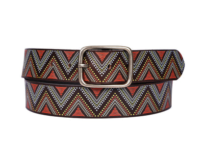 "Personalized Chic: Leather Printing Belts Redefining Style" Art: LB-817