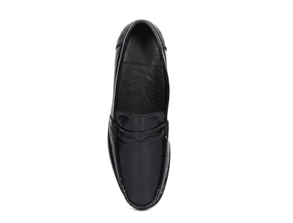 "Stride in Style: Black Casual Loafer Shoes" Art: LS-1104