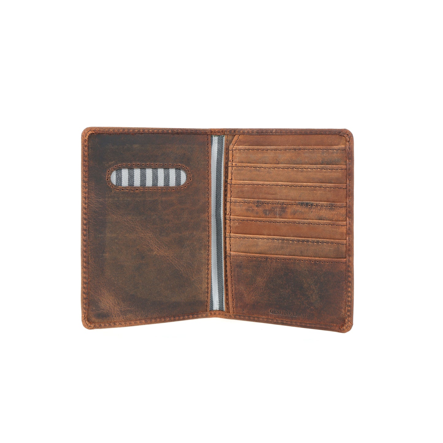 Premium Brown Leather Passport Case – Stylish & Durable Travel Wallet.LA-1418