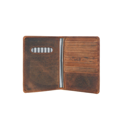 Premium Brown Leather Passport Case – Stylish & Durable Travel Wallet.LA-1418