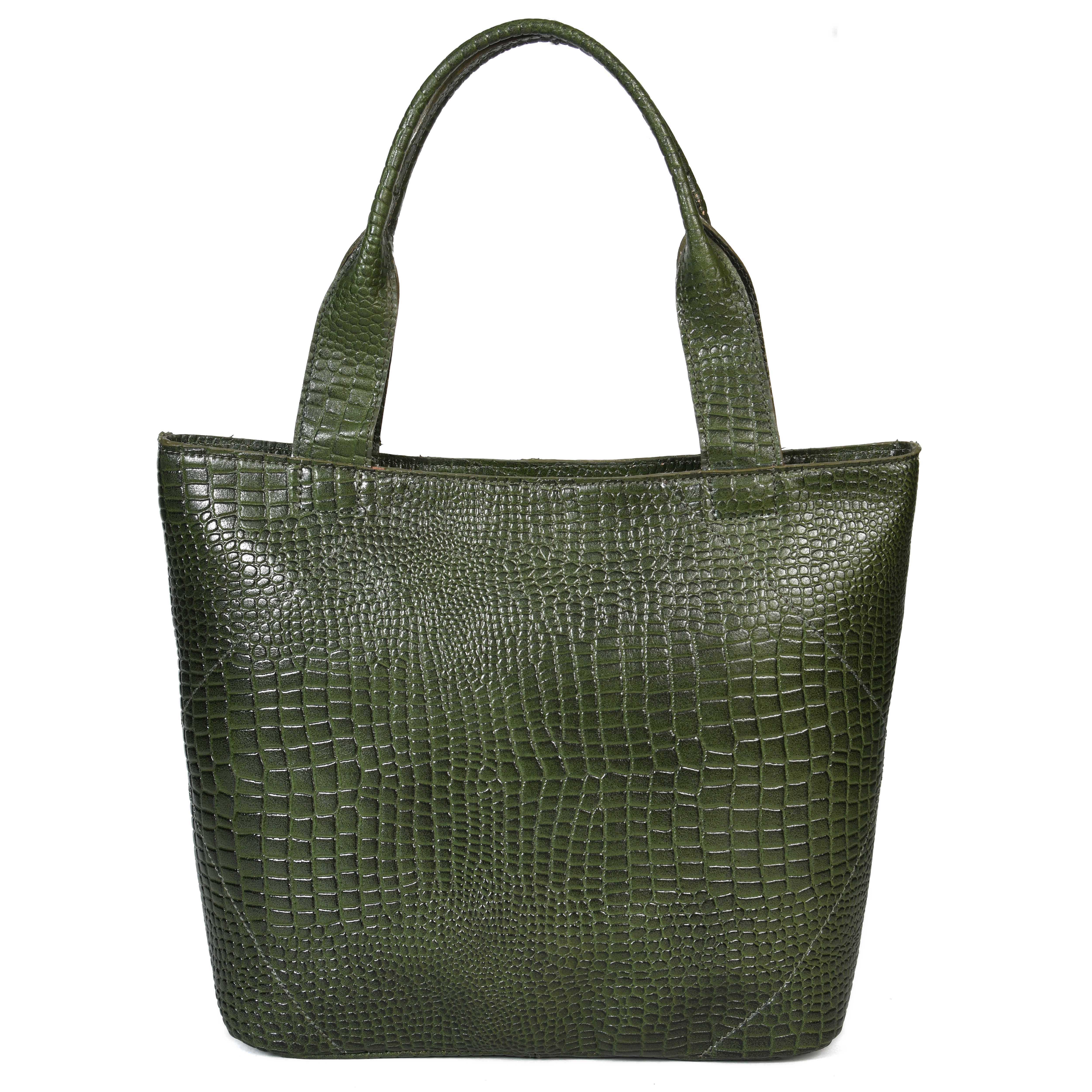 New  premium Elegance in Leather Tote Bag with Leather Accents. Art: BG-1387