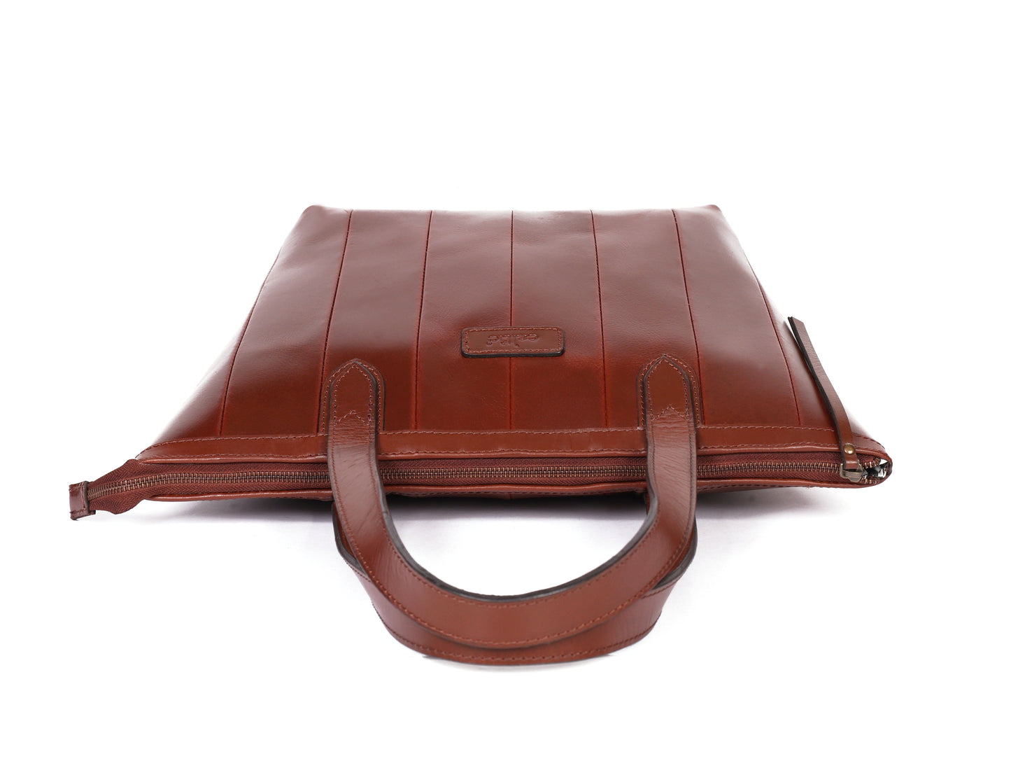 Brown Leather Tote Bag, handcrafted with love in India - CELTICINDIA