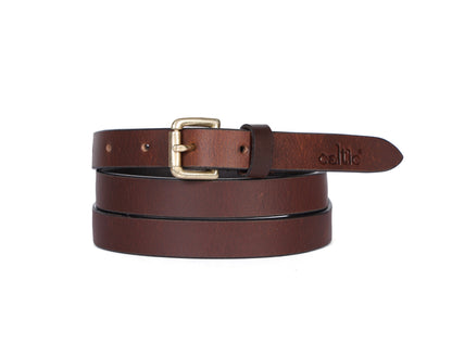 Premium Brown Leather Belts for Women - CELTICINDIA