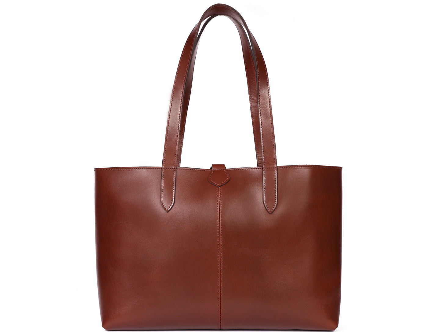 Classic Brown Leather Tote Bag - Elegance Meets Functionality. - CELTICINDIA