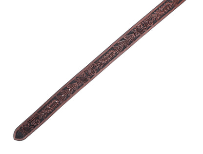 "Hand-Carved Leather Belts: Timeless Elegance"  Art: LB-809