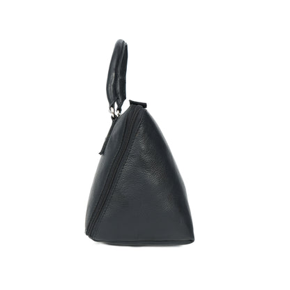 Black Premium Soft 100% Pure Leather Handheld Bag – Elegant & Durable Everyday Purse. BG-1629