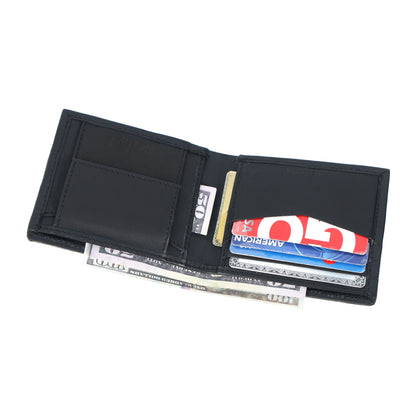 Premium Black Leather Wallet for Men – Stylish, Slim & Durable.LA-1421