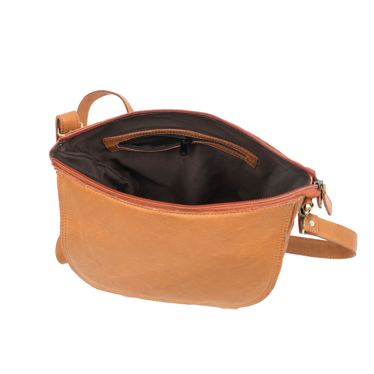 Elevate Your Style with our Brown Leather Sling Bag The Perfect Fashion Accessory. Art: BG-1639 - Default Title