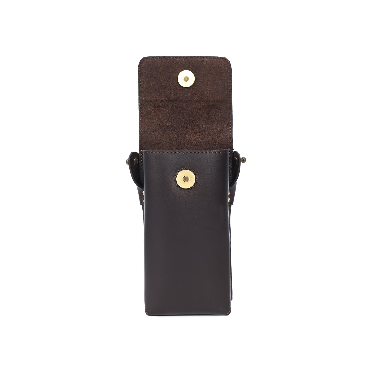 Genuine Leather Mobile Pouch with Fixed Sling – Hands-Free, Stylish & Durable. LA-1427