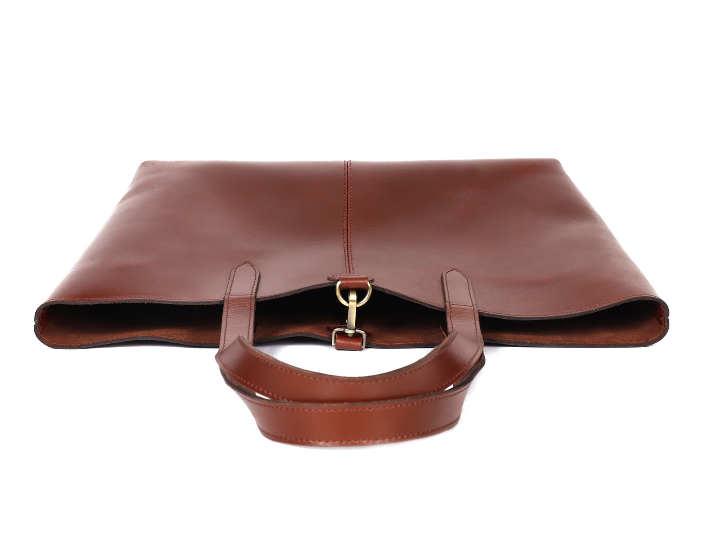 Classic Brown Leather Tote Bag - Elegance Meets Functionality. - CELTICINDIA