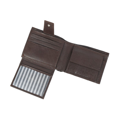 Premium Brown Leather Wallet for Men – Stylish & Durable Bifold Wallet. LA-1419