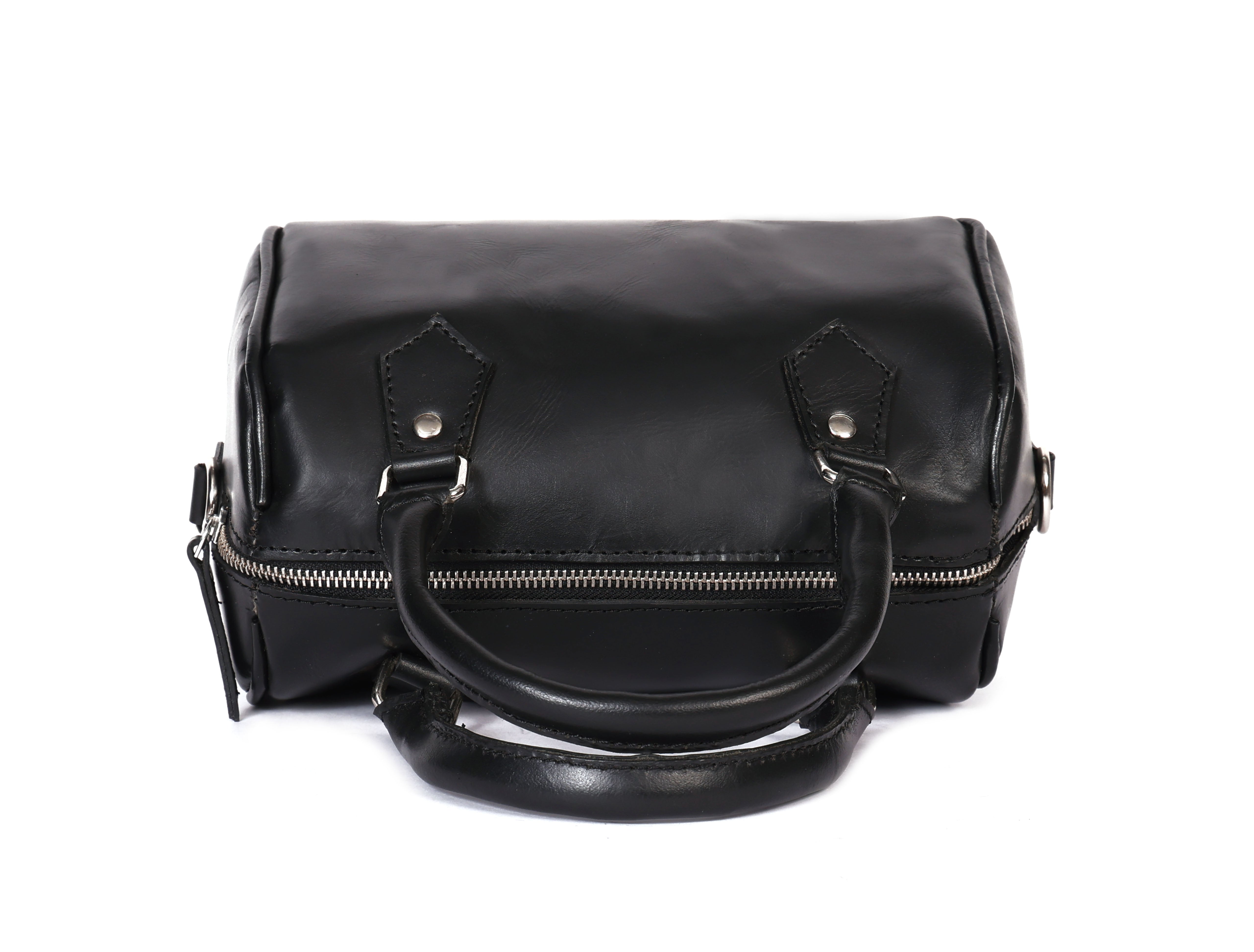 Premium  Leather Handbag with Detachable Shoulder Strap