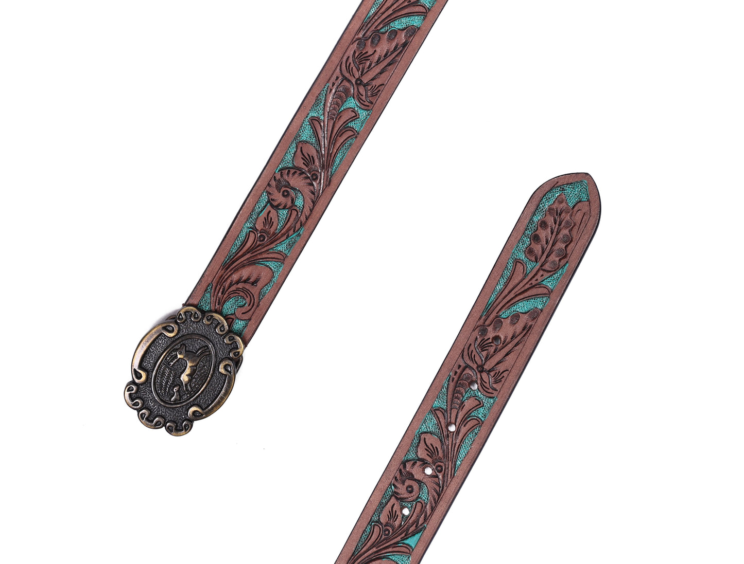 "Crafted Elegance: Hand-Carved Leather Belts Redefining Style" Art: LB-810