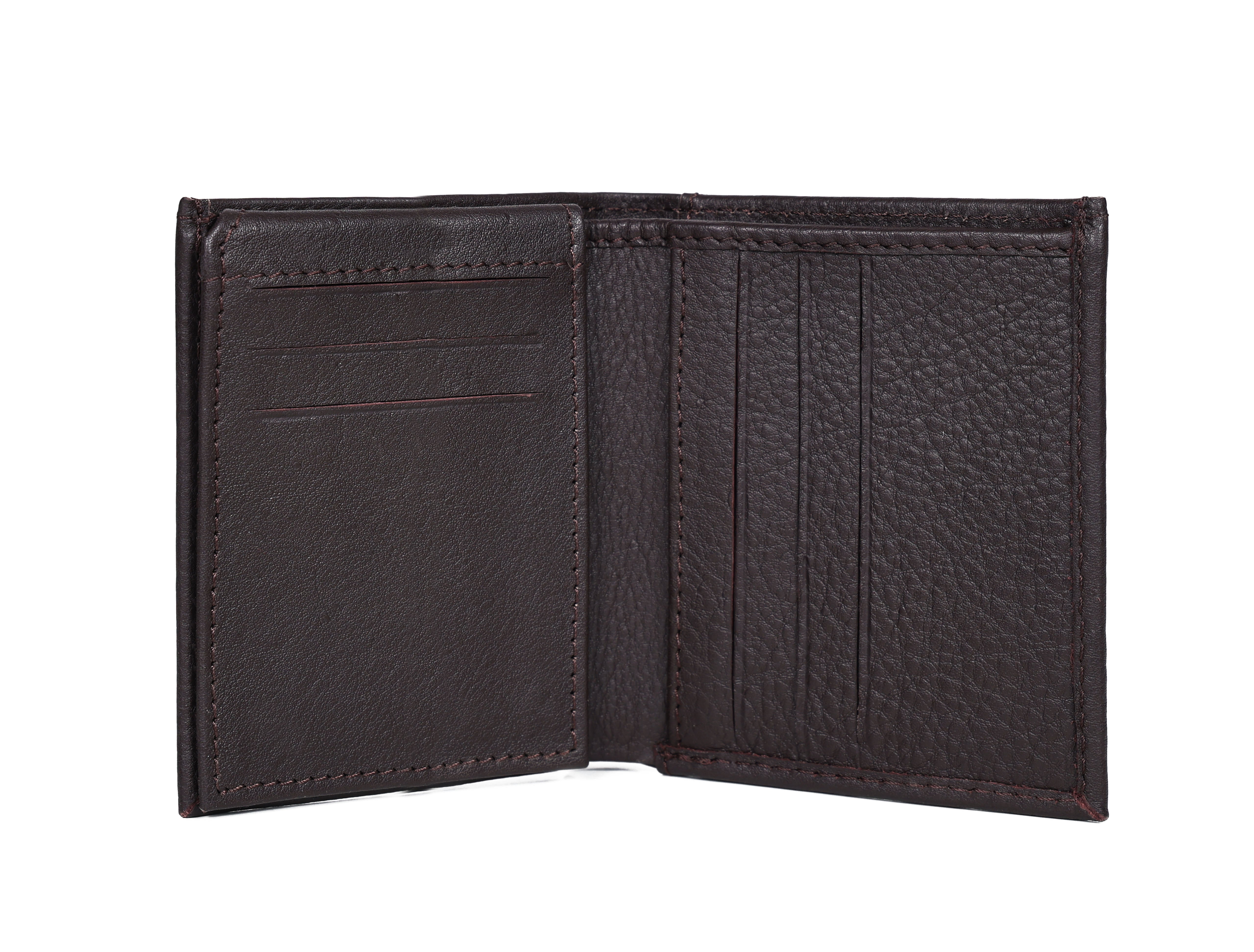Premium Genuine Leather Wallet with ID Window & Multi Card Slots Slim & Stylish