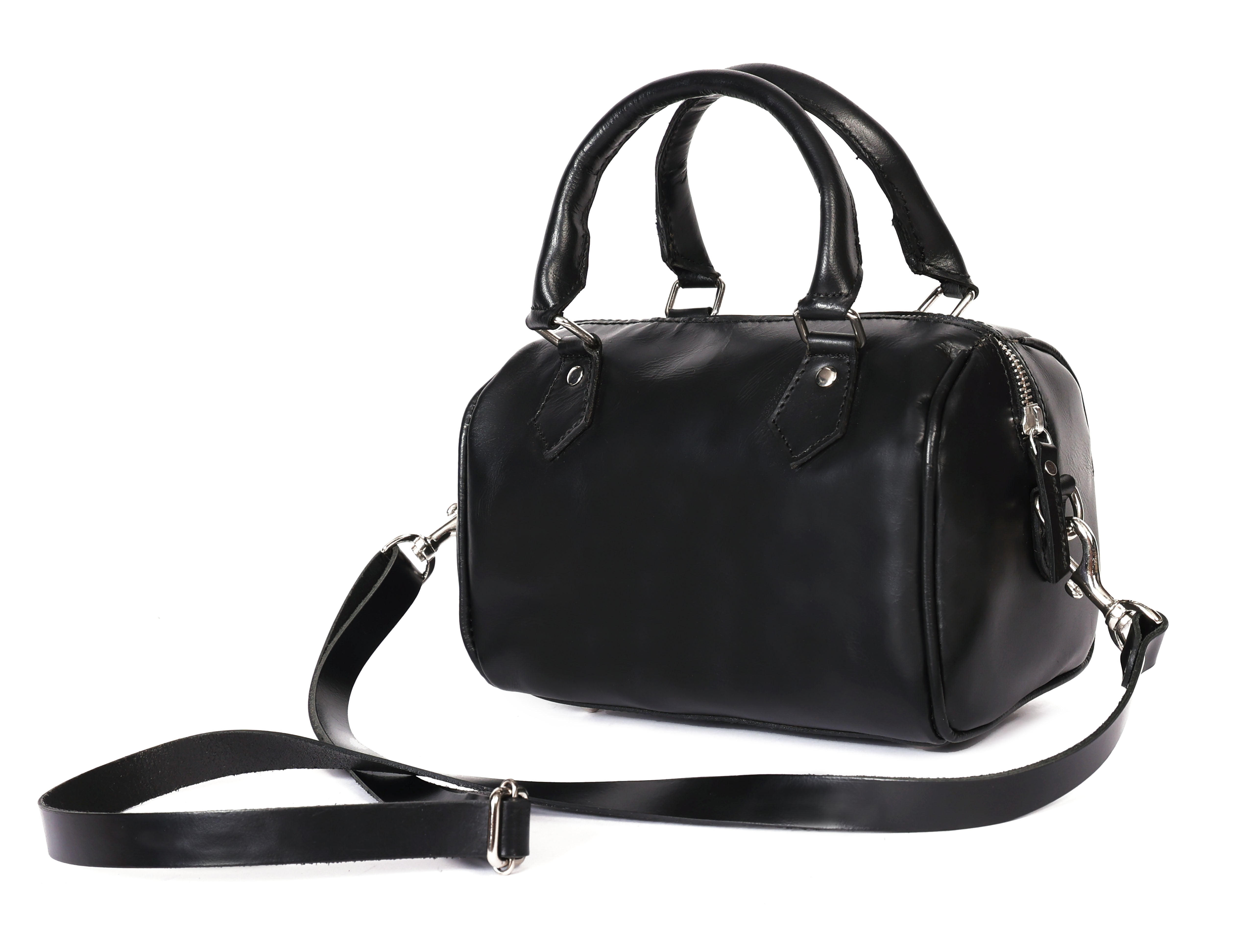 Premium  Leather Handbag with Detachable Shoulder Strap