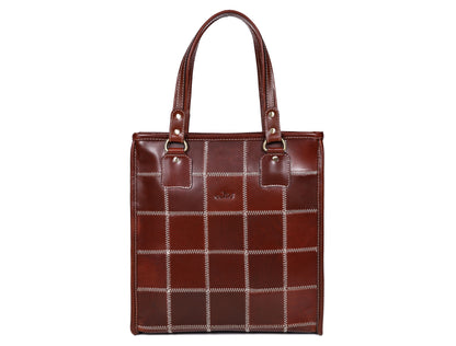 "Earthy Elegance: Elevate Your Style with Our Versatile Brown Tote Bag" Art: BG-1529-Z