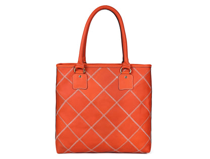 "Chic Comfort in Orange: Elevate Your Style with Our Durable and Spacious Tote Bag" Art: BG-1558-Z