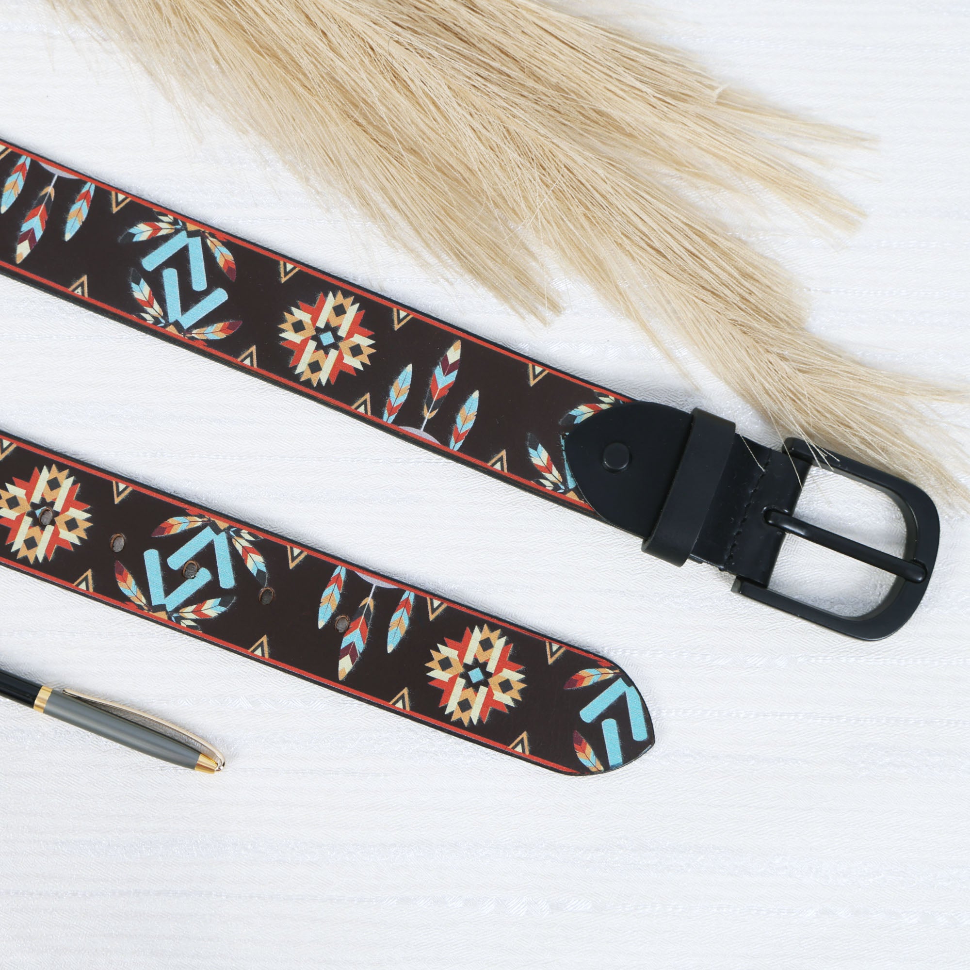 Stylish Digital Print Belt  Unique Graphic Design, Durable & Adjustable.LB-884