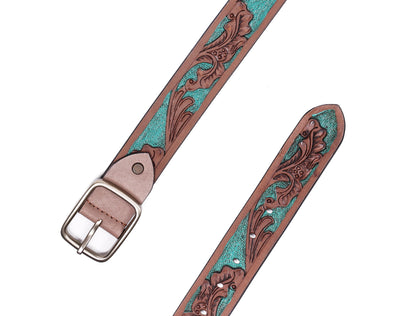 "Exquisite Hand-Carved Leather Belts: Elevate Your Style with Artisanal Excellence"  Art:LB-808