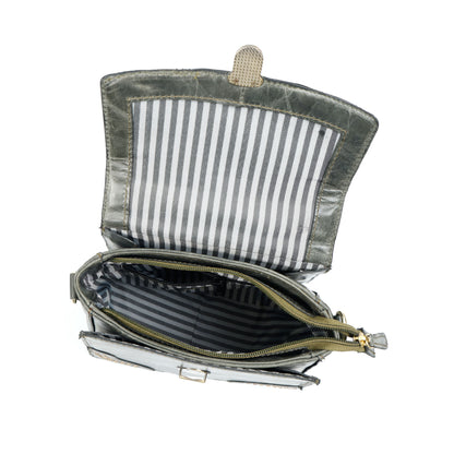 Premium Genuine Leather Satchel hand bag with Detachable Strap