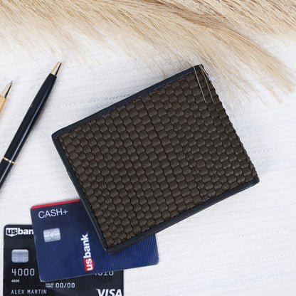 Black Premium Webbing Wallet – Durable, Sleek & Minimalist Design.LA-1424
