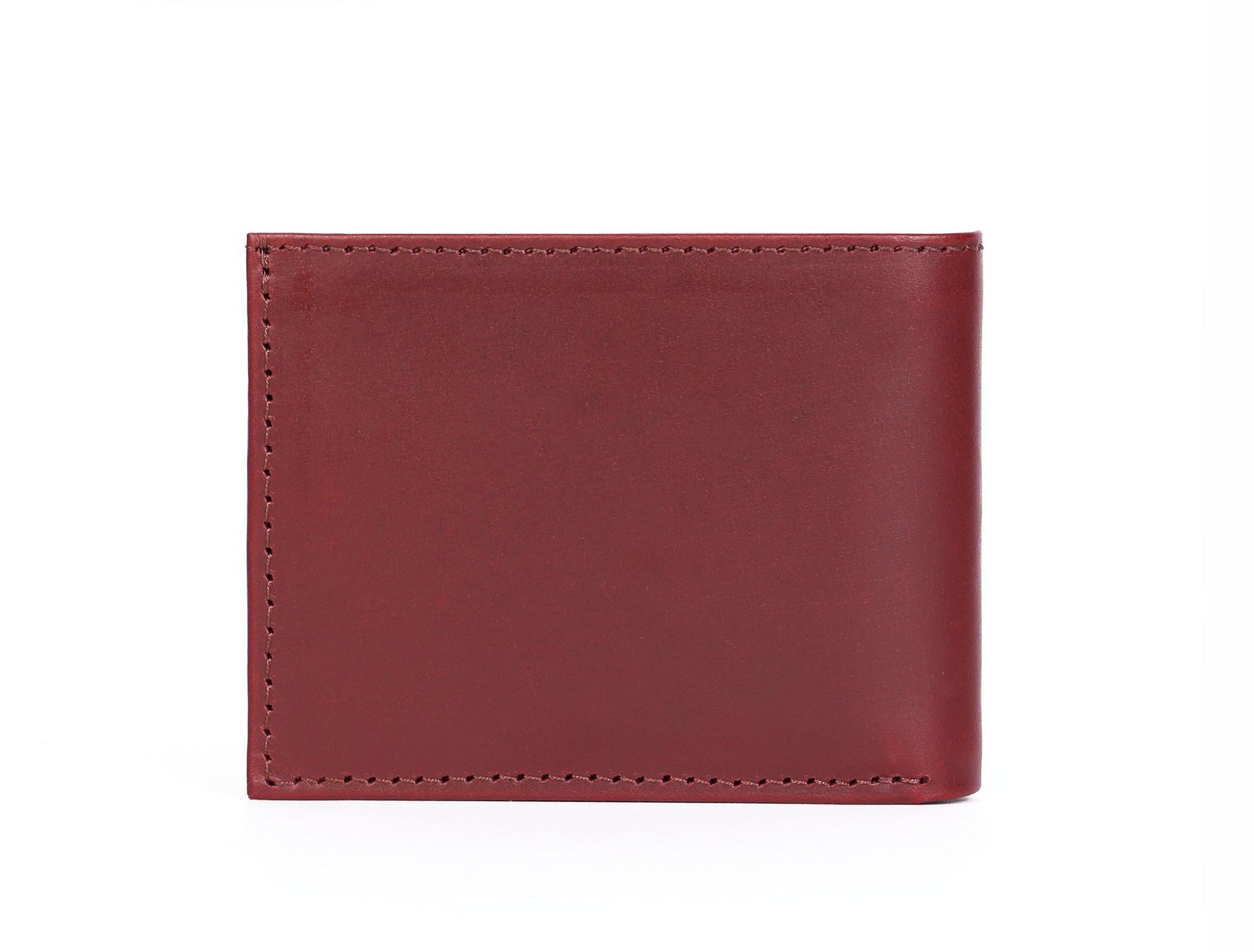 Burgundy Handmade Leather Wallet - Unique Elegance Crafted by Hand - CELTICINDIA