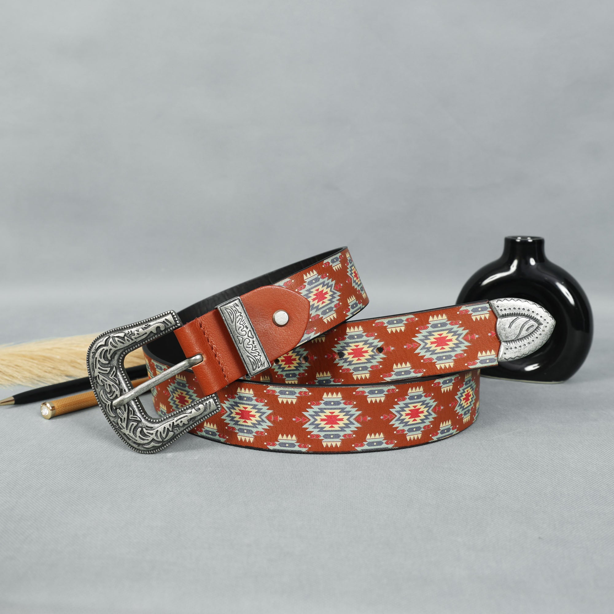 Stylish Digital Print Belt  Unique Graphic Design, Durable & Adjustable.LB-883