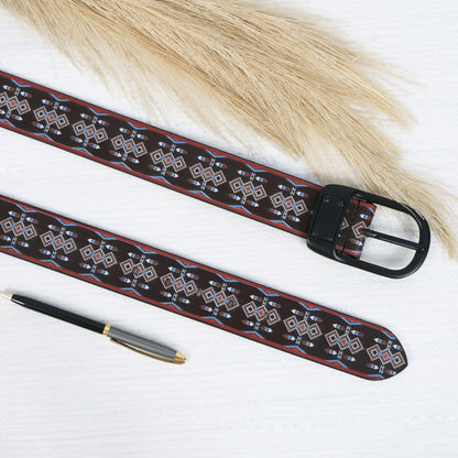 Leather Wallet & Printed Belt Combo – Premium Gift Set for Men