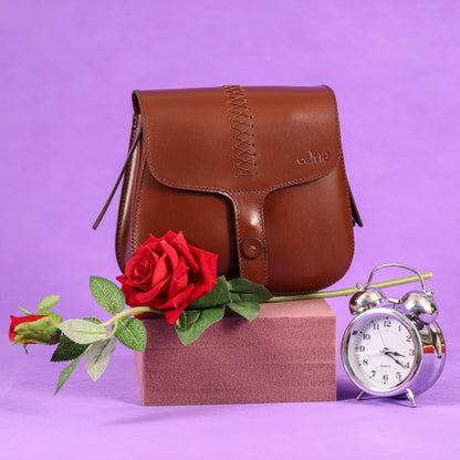 New Celtic Pure Leather Sling Bag, Art: BG-1391.