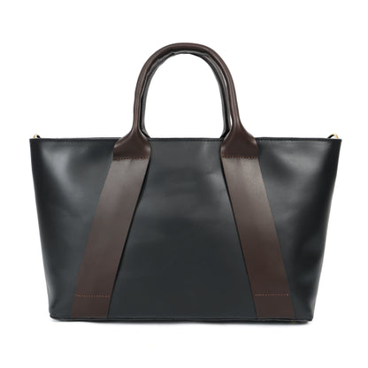 Premium Two-Tone Leather Handbag with Detachable Sling Art:-BG-1678