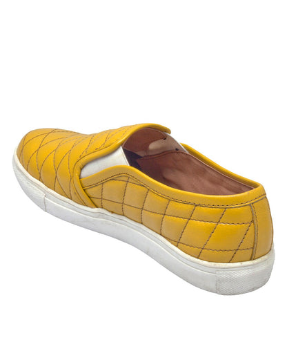 Bright & Stylish Girls' Yellow Leather Shoes – Perfect for Any Occasion, Art:- LS-1108