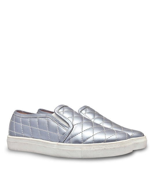 Elegant & Trendy Girls' Silver Leather Shoes – Perfect for Parties & Special Occasions,Art:-LS-1109