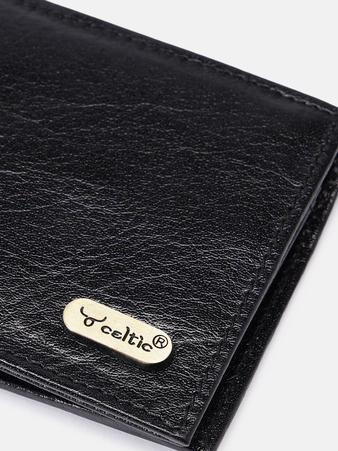 Premium Genuine Leather Bi-Fold Wallet for Men with Card Slots & Cash Compartment