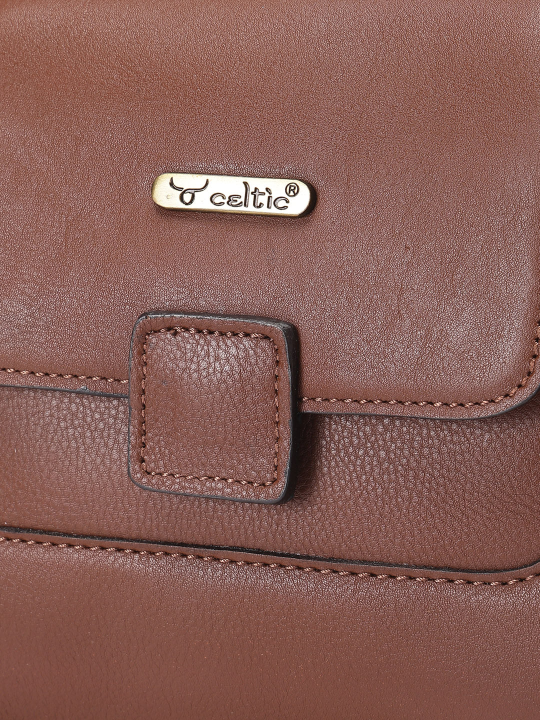 Premium Genuine Leather  Flap Crossbody Sling Bag with Adjustable Strap
