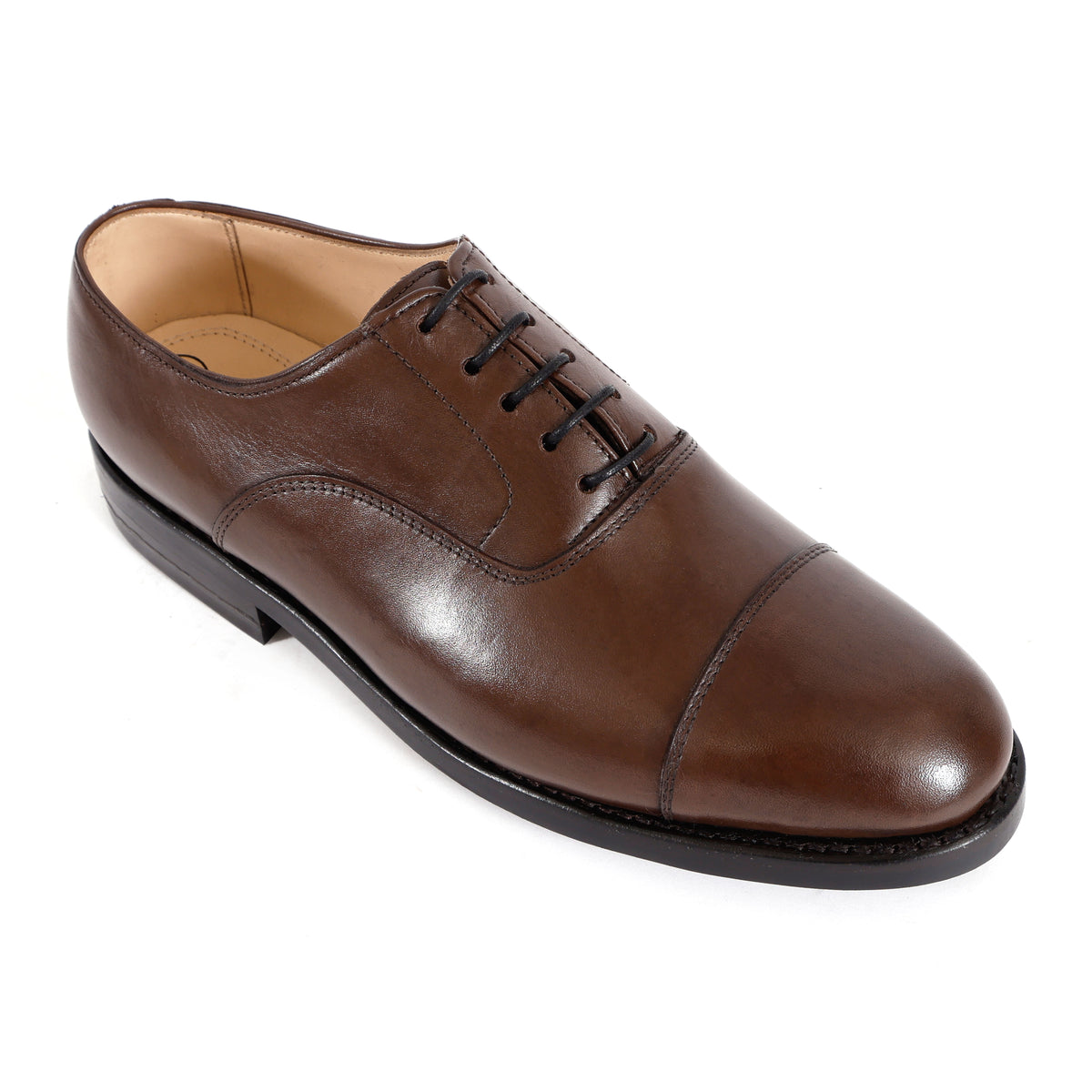 Premium Genuine Leather Cap Toe Lace-Up Formal Shoes | Classic Oxford Style | Office & Business Wear