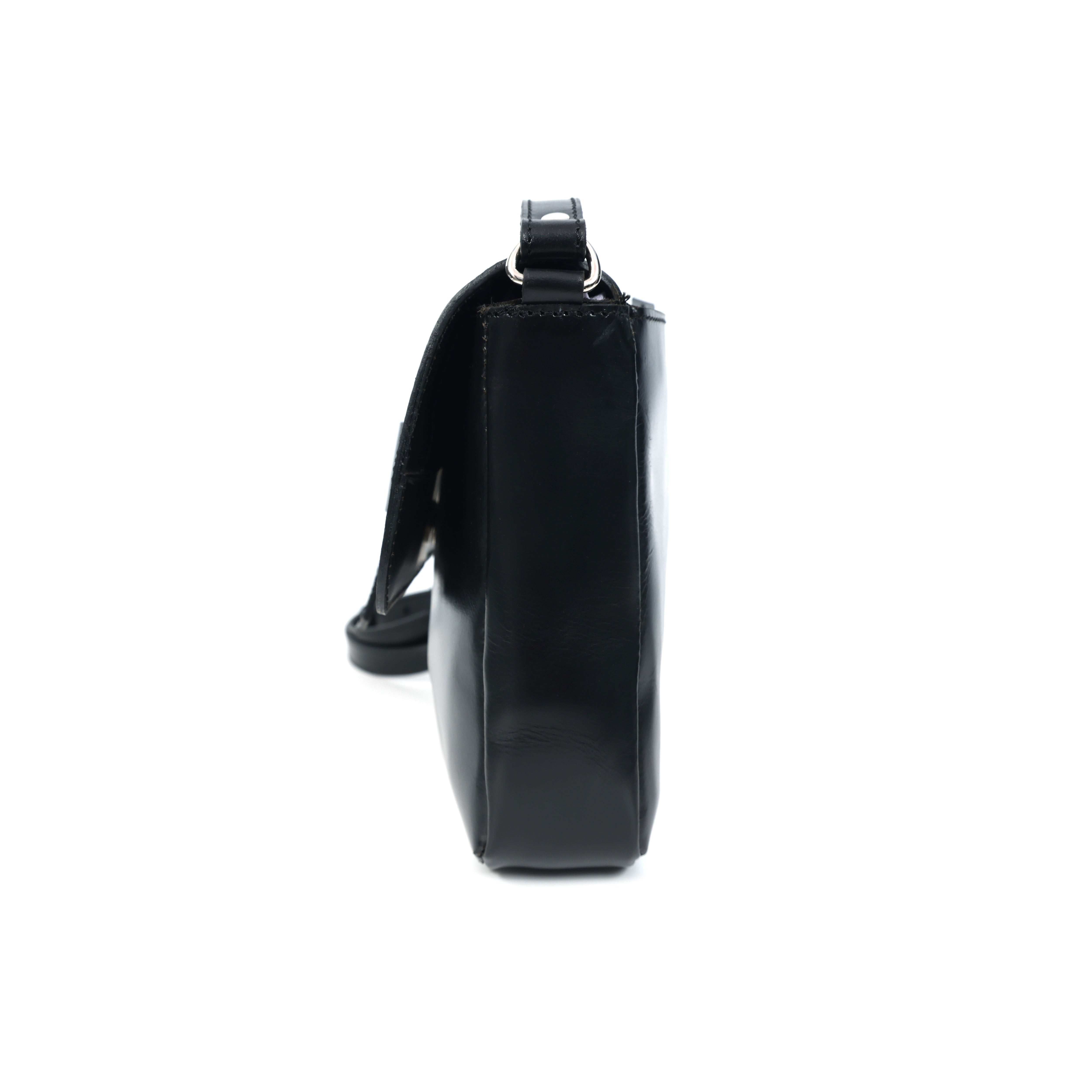 Premium Genuine Leather Sling Bag with Flap Closure,  & Adjustable Strap
