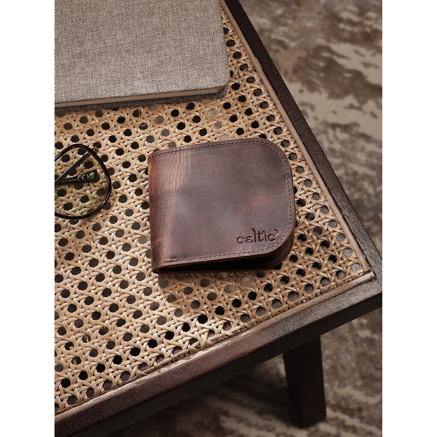 Premium Dual tone Genuine Leather Slim Bi-Fold Wallet