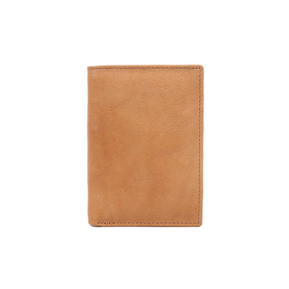 Light Brown Men’s Leather Wallet – Bi-Fold Card Holder Art:- LA-1432