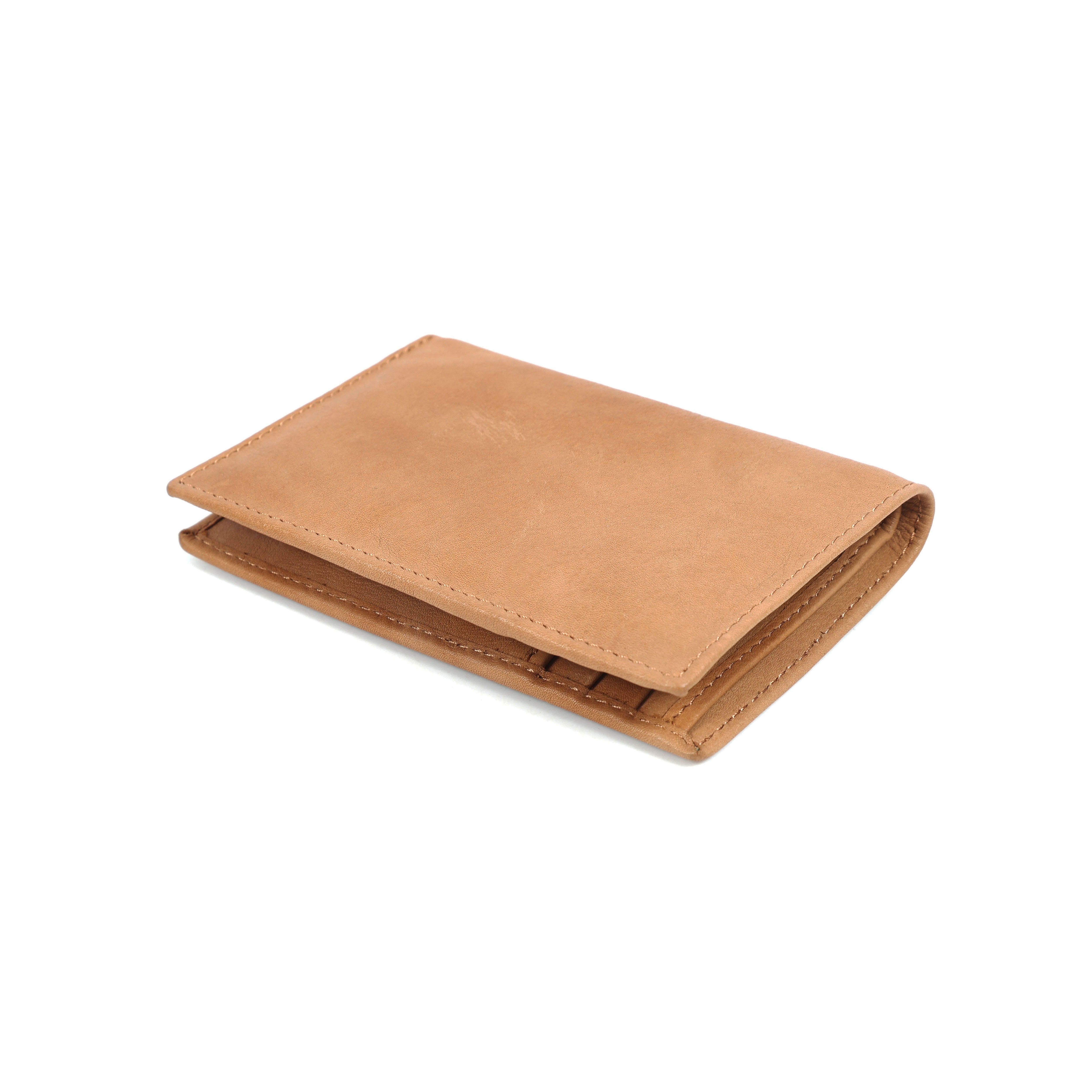 Celtic Genuine Leather Bi-Fold Long Wallet-Tan