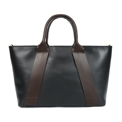 Premium Two-Tone Leather Handbag with Detachable Sling Art:-BG-1678