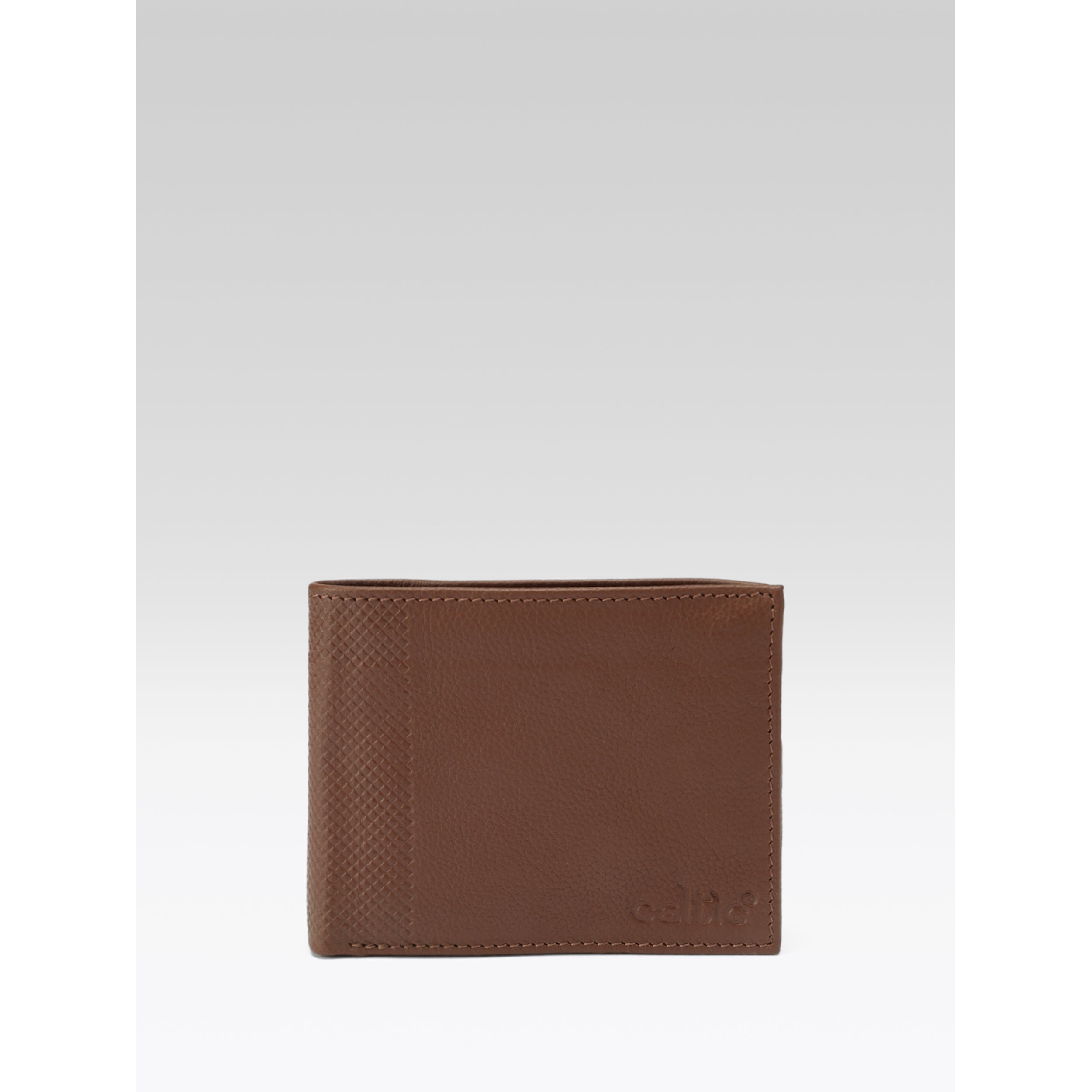 Celtic Genuine Leather Bi-Fold Wallet with ID Window & Coin Pocket