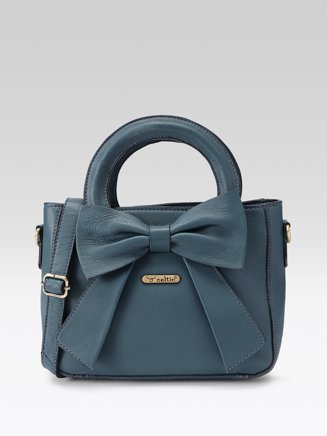 Premium  Leather Hand & Shoulder Bag for Women with Bow Detail