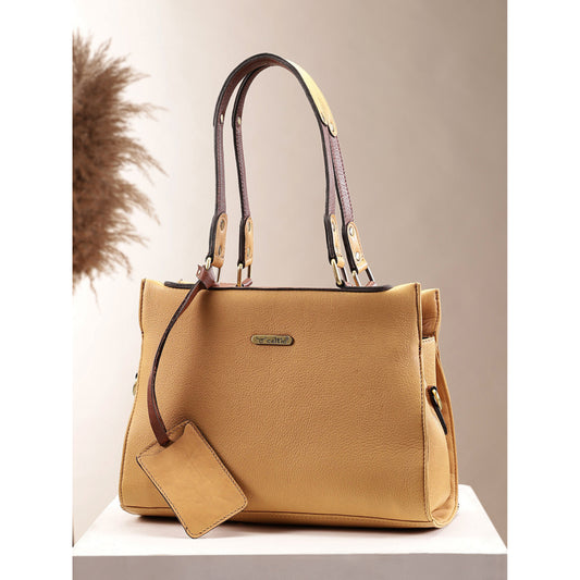 Premium Genuine Textured  leather Handbag with inner pockets