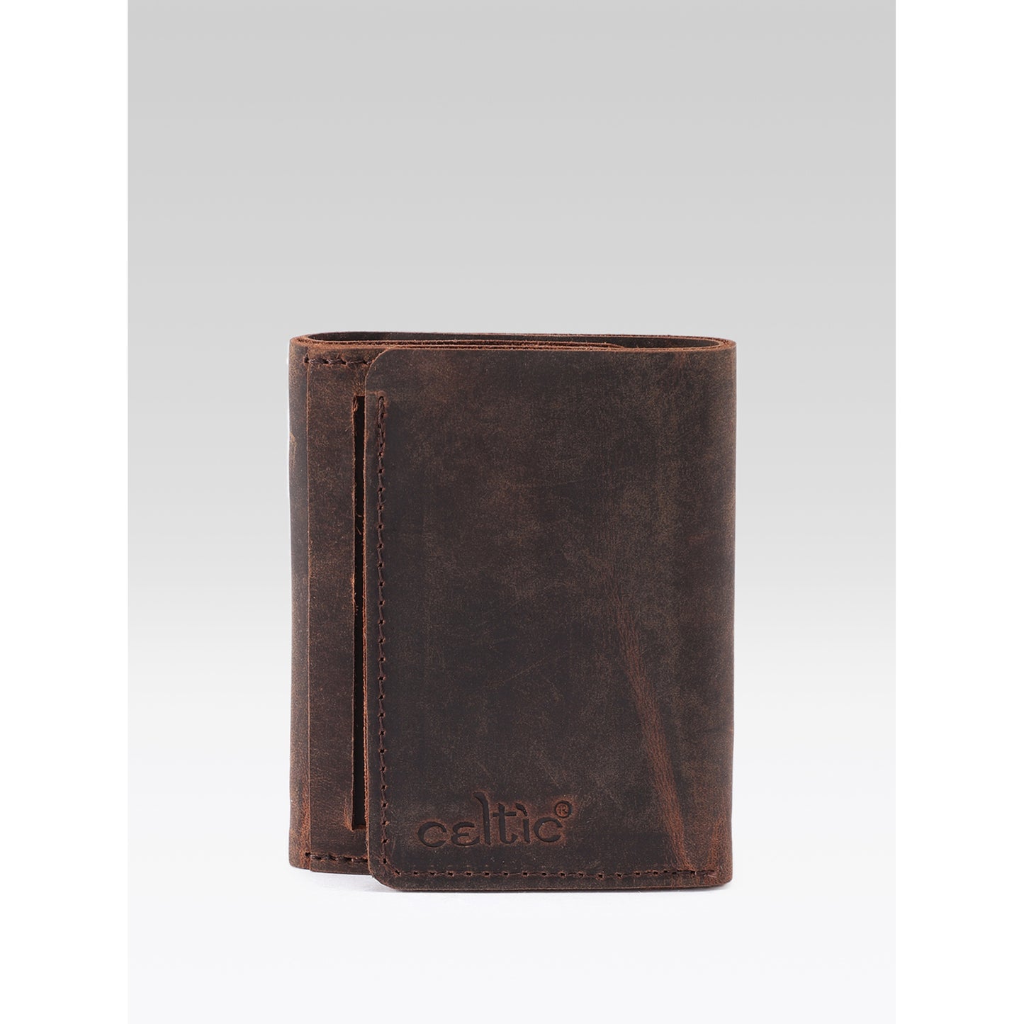 Premium Vintage Leather Trifold Wallet | Stylish Slim Card Holder for Men with Multiple Slots