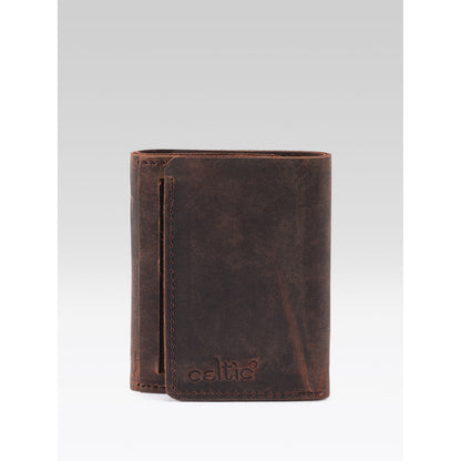 Premium Vintage Leather Trifold Wallet | Stylish Slim Card Holder for Men with Multiple Slots